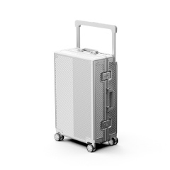 Wholesale Aluminum-Magnesium Alloy Trolley Cases, Wide Trolley Luggage, Large Capacity, High-End Aluminum Suitcase