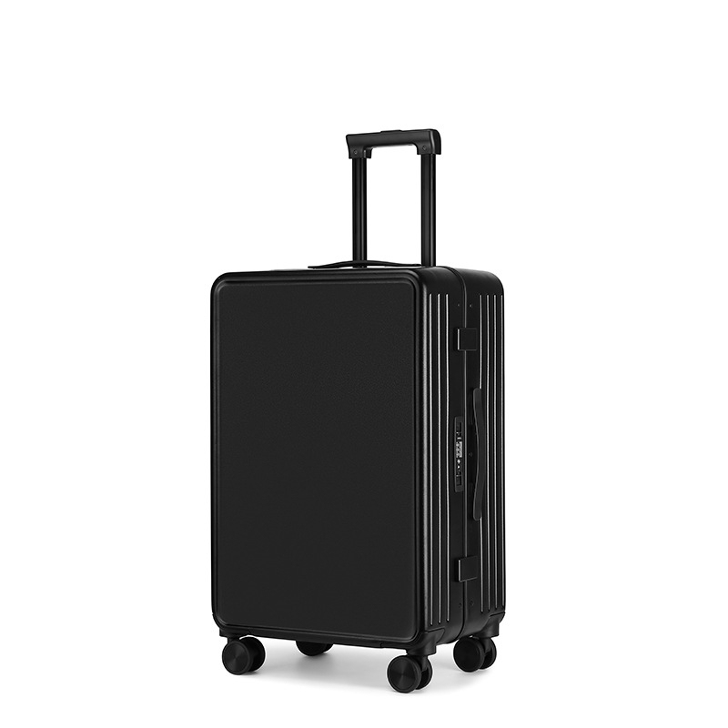 PC Aluminum Frame Trolley Case With Universal Wheels, Compact And Thoughtful Design For Women's Travel And Business Trips.