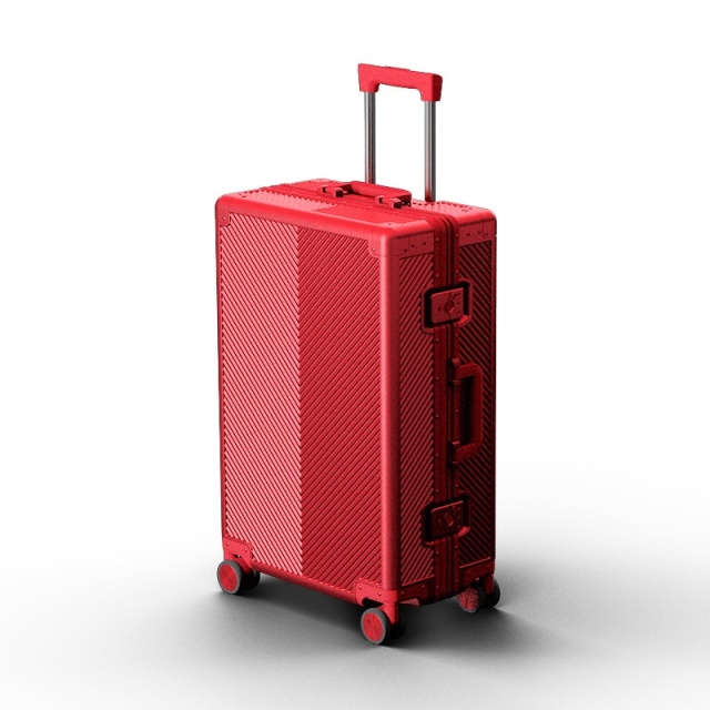 Wholesale Aluminum-Magnesium Alloy Trolley Cases, Wide Trolley Luggage, Large Capacity, High-End Aluminum Suitcase