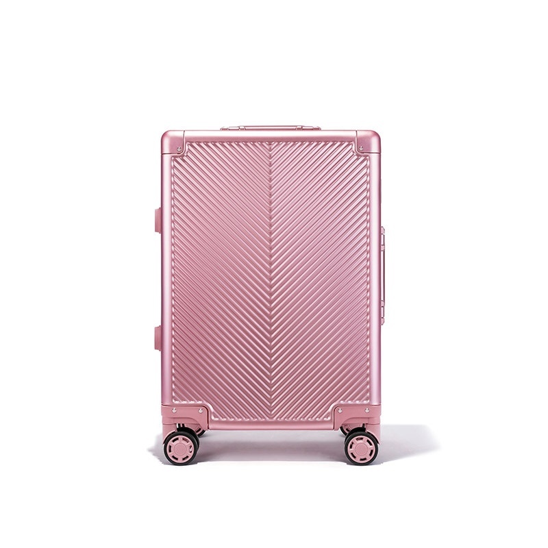 Wholesale Aluminum-Magnesium Alloy Trolley Cases, Wide Trolley Luggage, Large Capacity, High-End Aluminum Suitcase