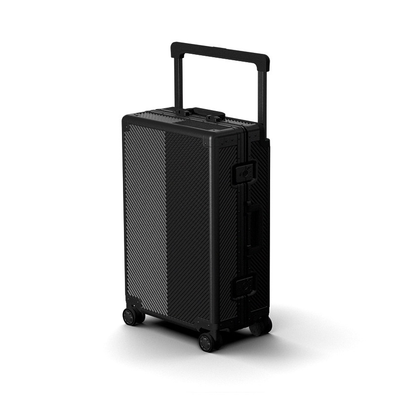 Wholesale Aluminum-Magnesium Alloy Trolley Cases, Wide Trolley Luggage, Large Capacity, High-End Aluminum Suitcase