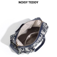 NOISY TEDDY New Cute Bear Fashion Travel Bag: High-End Light Luxury, Large Capacity, Portable & Multi-Scenario