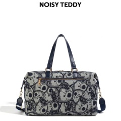NOISY TEDDY New Cute Bear Fashion Travel Bag: High-End Light Luxury, Large Capacity, Portable & Multi-Scenario