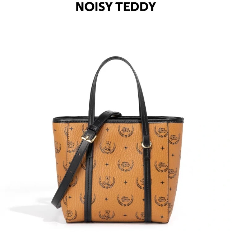 NOISY TEDDY Printed Women’s Handbag: Fashion-Forward Design, Dual Shoulder & Crossbody All-Purpose Style