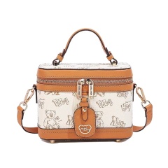 NOISY TEDDY Light Luxury Bucket Bag: High-End Fashion, Dual Shoulder & Crossbody Versatile Design