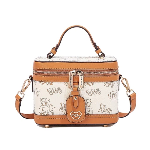 NOISY TEDDY Light Luxury Bucket Bag: High-End Fashion, Dual Shoulder & Crossbody Versatile Design