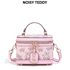 NOISY TEDDY Light Luxury Bucket Bag: High-End Fashion, Dual Shoulder & Crossbody Versatile Design