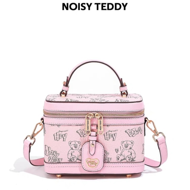 NOISY TEDDY Light Luxury Bucket Bag: High-End Fashion, Dual Shoulder & Crossbody Versatile Design