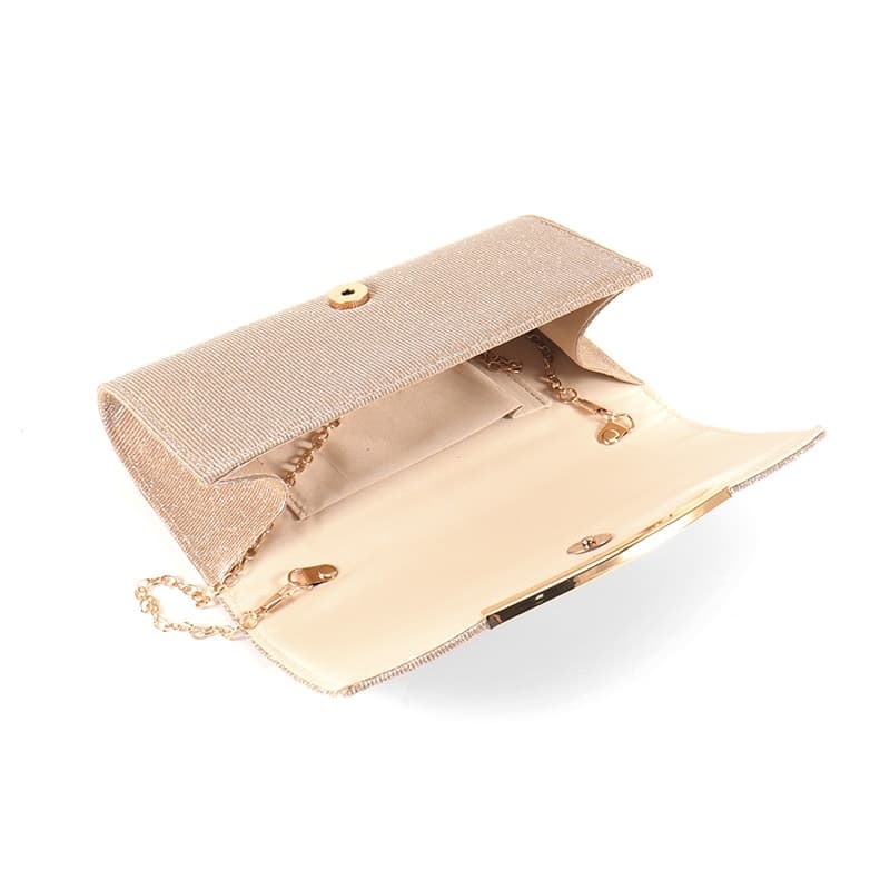 Compact/Portable Single-Shoulder Bag, Cosmetic Storage Bag, Stylish And Exquisite Glitter Design, Perfect For Evening Events