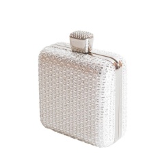 Square, Diamond-Encrusted Clutch Bag, Evening Chain Bag, Mini Women's High-End Exquisite Evening Bag, Formal Dress Handbag