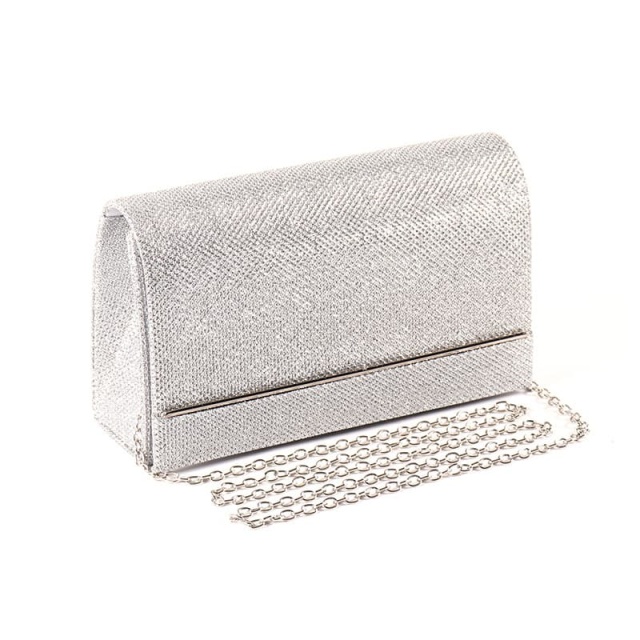 New Stylish Evening Bag, Gold-Trimmed Flap Bag With Chain Strap, Suitable For Business Trips / Storage / Travel