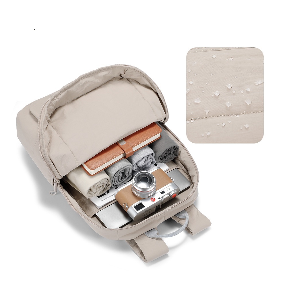 Women's Minimalist Commuter Backpack,Stylish And Practical Double-Shoulder Bag With Water-Repellent Features And Fresh, Nature-Inspired Design