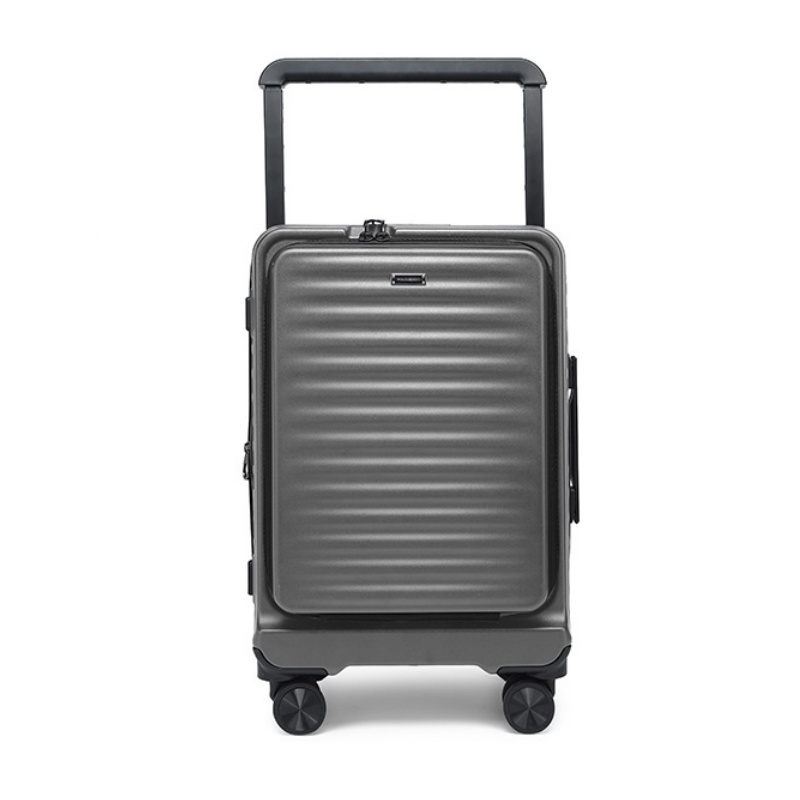 New Side-OpeningTravel Suitcase With Wide Telescopic Handle, Expandable Carry-On Luggage, Lightweight, Luxurious, Deep Compartment, Large Capacity Suitcase