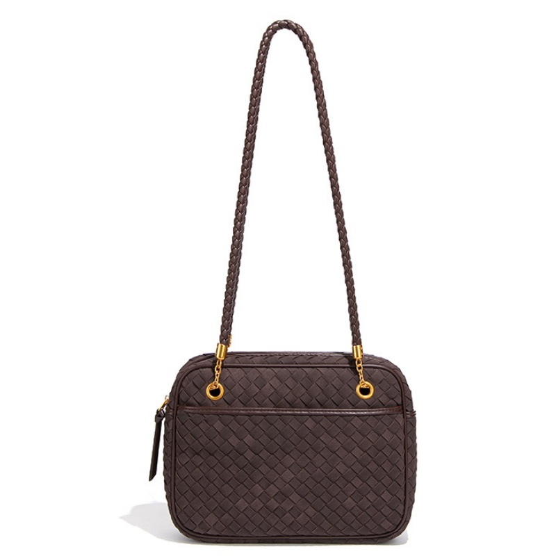 Women's Woven Bag, Light Luxury High-End Handmade Woven Bag, Shoulder Bag, Crossbody Bag, Tote Bag, Square Bag