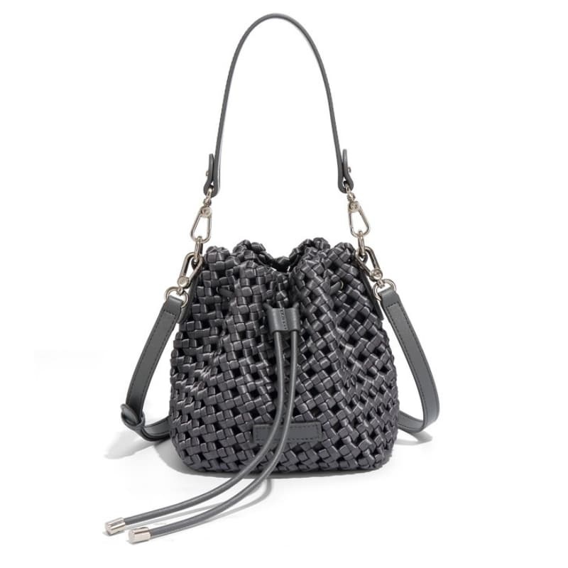 New Woven Bucket Bag, Fashionable And Trendy Handbag, Sophisticated And Versatile Leisure Shoulder/ Crossbody Bag