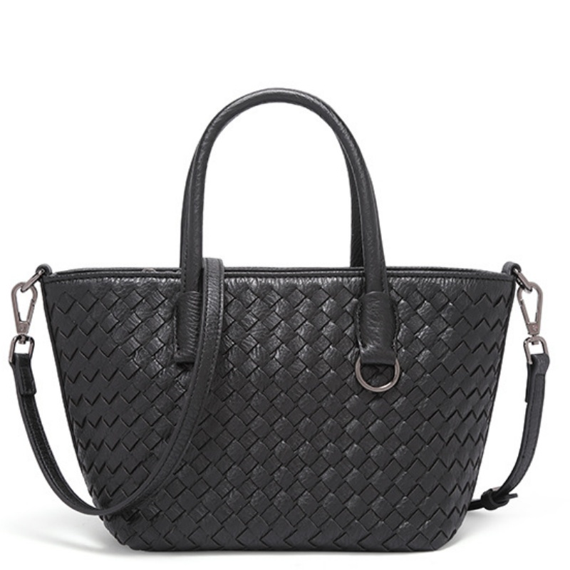 Hand-Woven Basket Bag, New Style Tote Bag, Fashionable, Leisure, Large Capacity, Versatile Shoulder Bag