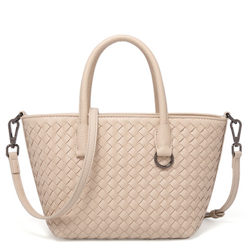 Hand-Woven Basket Bag, New Style Tote Bag, Fashionable, Leisure, Large Capacity, Versatile Shoulder Bag