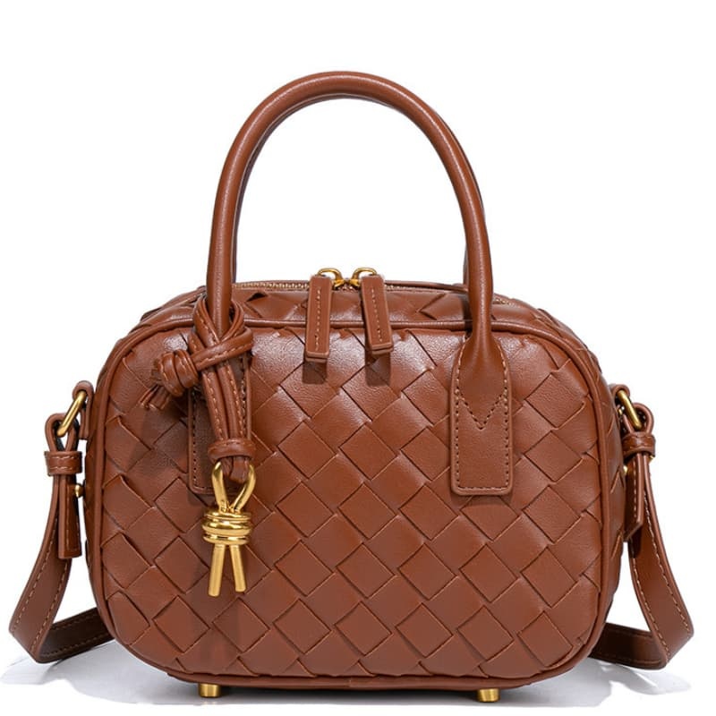 New Bowling Ball Bag For Women, High-End Woven Pillow Bag, Handbag/Crossbody Bag