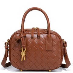 New Bowling Ball Bag For Women, High-End Woven Pillow Bag, Handbag/Crossbody Bag