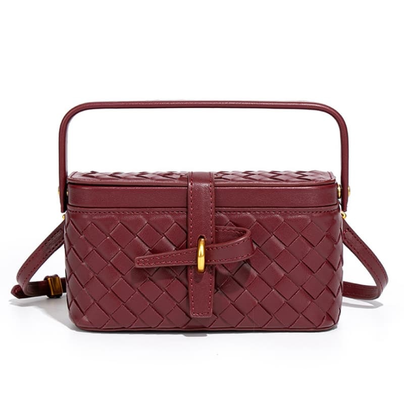 Niche Design New Camera Bag, Retro Versatile Handbag, Woven Crossbody Bag