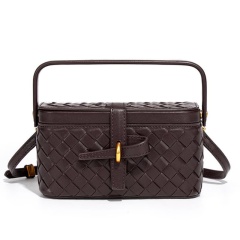 Niche Design New Camera Bag, Retro Versatile Handbag, Woven Crossbody Bag