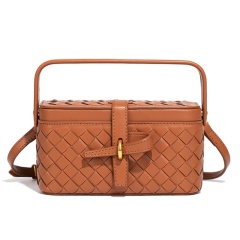 Niche Design New Camera Bag, Retro Versatile Handbag, Woven Crossbody Bag