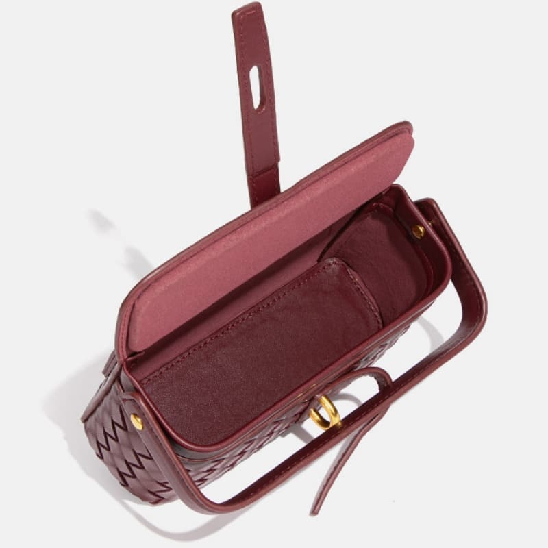 Niche Design New Camera Bag, Retro Versatile Handbag, Woven Crossbody Bag