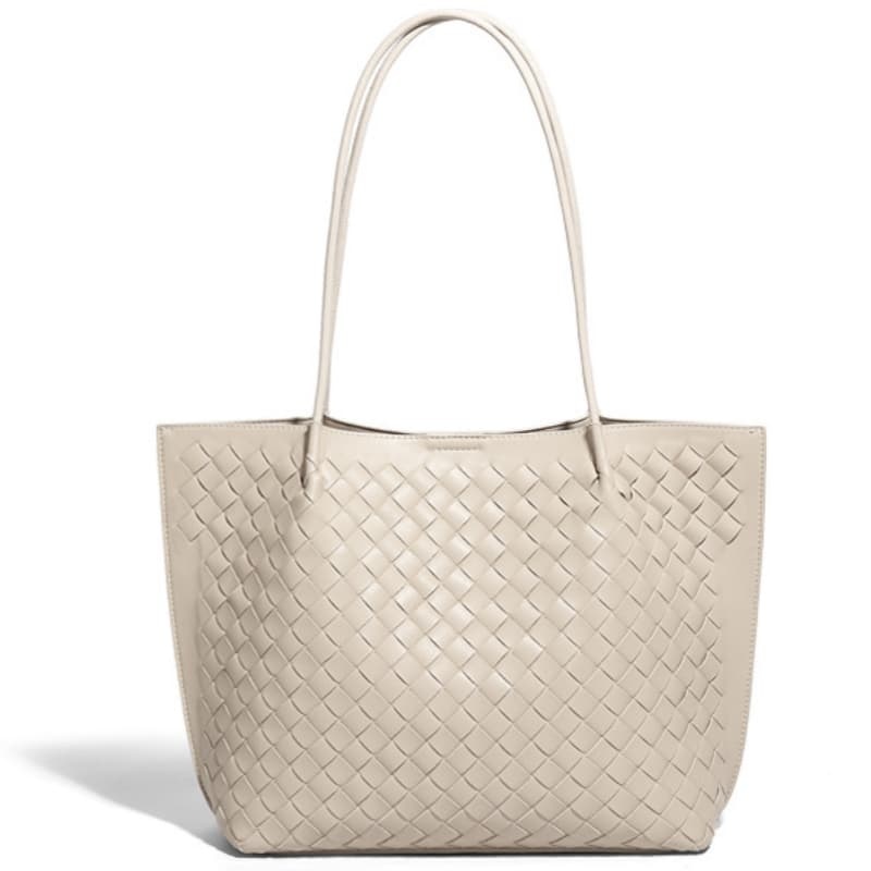 New Stylish And Simple Large-Capacity Hand-Woven Tote Bag For Commuting/Shoulder Use, Women's Bag