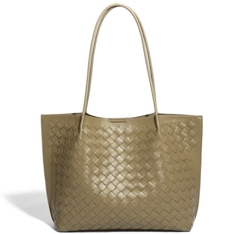 New Stylish And Simple Large-Capacity Hand-Woven Tote Bag For Commuting/Shoulder Use, Women's Bag