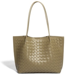 New Stylish And Simple Large-Capacity Hand-Woven Tote Bag For Commuting/Shoulder Use, Women's Bag