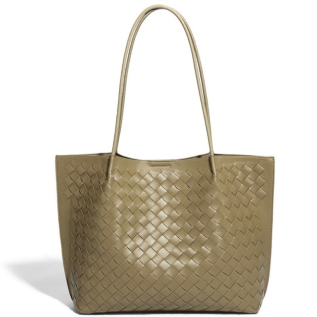 New Stylish And Simple Large-Capacity Hand-Woven Tote Bag For Commuting/Shoulder Use, Women's Bag
