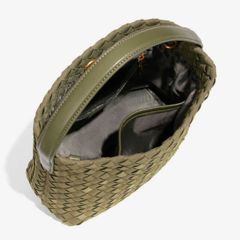 New Woven Soft Leather Tote Bag, Relaxed Fit, Suitable For Commuting, Underarm Bag, Suede, Stylish Tote Bag