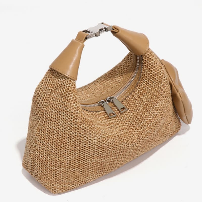 New Summer Straw Handbag, Versatile, Casual, Stylish Raffia Handbag For Beach Vacations
