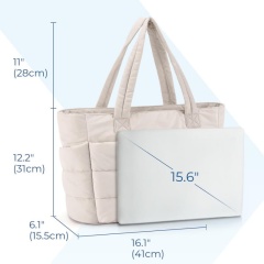 Large Capacity Tote Bag For Women, Portable Travel Storage Bag, Single Shoulder Bag With Compartments And Cross-Body Strap