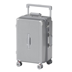 Wide-Handle, Large-Capacity, Multi-Functional Trolley Suitcase, Thickened Travel Suitcase, Combination Lock Case