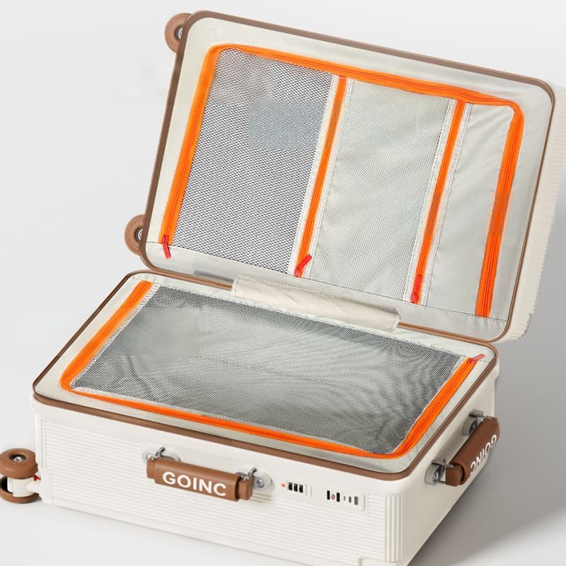 Wide-Handle, Large-Capacity, Multi-Functional Trolley Suitcase, Thickened Travel Suitcase, Combination Lock Case