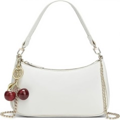 Shoulder Bag for Women Cute Hobo Cherry Purse Retro Clutch Underarm Handbag with Removable Straps
