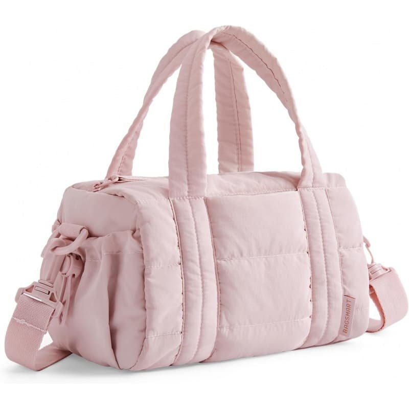 New Women's Down-Filled Handbag With Top Handle, Lightweight, Handmade, Waterproof Nylon Puffy Shoulder Bag