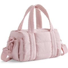 New Women's Down-Filled Handbag With Top Handle, Lightweight, Handmade, Waterproof Nylon Puffy Shoulder Bag