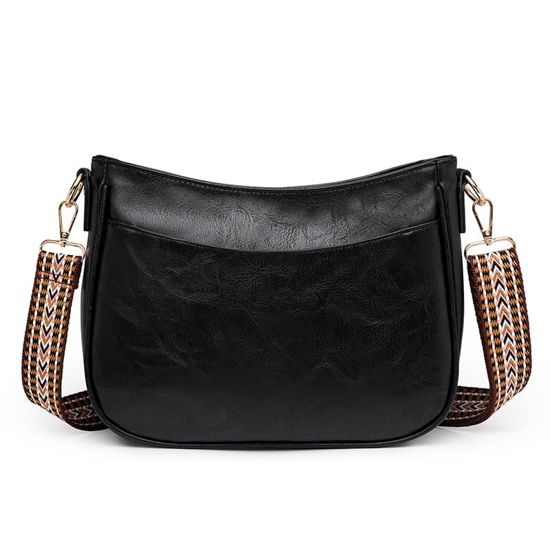 Women's Soft Leather Shoulder Bag, Leisure Shoulder Bag, Large Capacity Retro Crossbody Bag