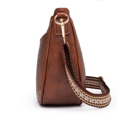 Women's Soft Leather Shoulder Bag, Leisure Shoulder Bag, Large Capacity Retro Crossbody Bag