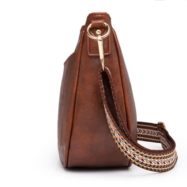 Women's Soft Leather Shoulder Bag, Leisure Shoulder Bag, Large Capacity Retro Crossbody Bag