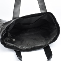 Simple New PU Soft Leather Trendy Zipper Tote Bag, Large Capacity Shoulder Bag