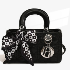 New Trendy Plaid Handbag For Women, Fashionable Women's Scarf Shoulder Bag, High-End Crossbody Bag