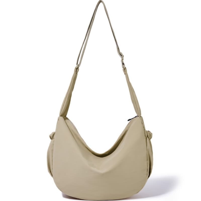Stylish Pleated Crossbody Bag, Casual And Versatile, Large Capacity, Single Shoulder Commuter Bag