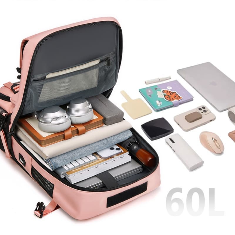 Large Capacity, Ultra-Lightweight, Multi-Functional Luggage, Crossbody Travel Backpack