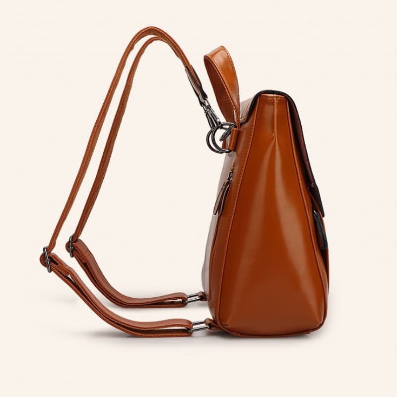 Factory Direct Sales Wholesale Fashionable Soft Leather Laptop Bags, Multi-Functional Casual Waterproof Backpack