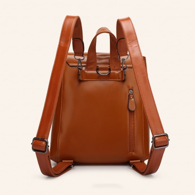 Factory Direct Sales Wholesale Fashionable Soft Leather Laptop Bags, Multi-Functional Casual Waterproof Backpack