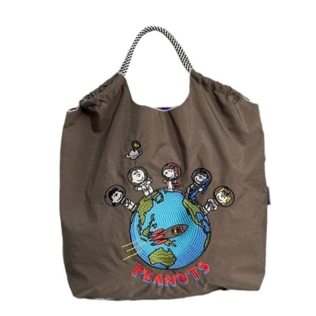 Factory Direct Sale Embroidered Nylon Shopping Bag, Simple, Versatile, Large Capacity, Trendy Shoulder Bag