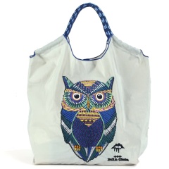 Factory Direct Sale Embroidered Nylon Shopping Bag, Simple, Versatile, Large Capacity, Trendy Shoulder Bag